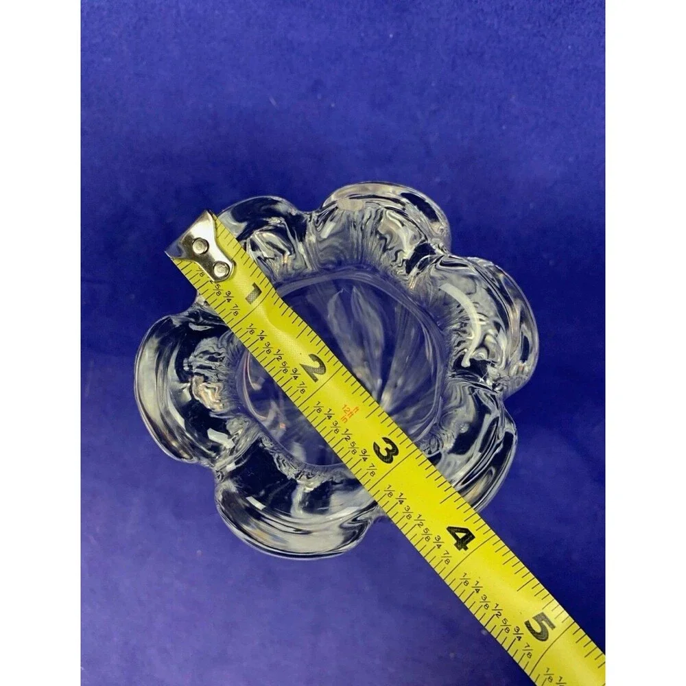 Signed Orrefors “Waterfall” Vase Edvin Öhrström 1940s Swedish Crystal MCM 8”